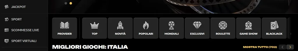 Browse giochi popolari Italia