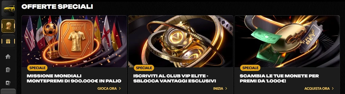 Esplora offerte speciali casino